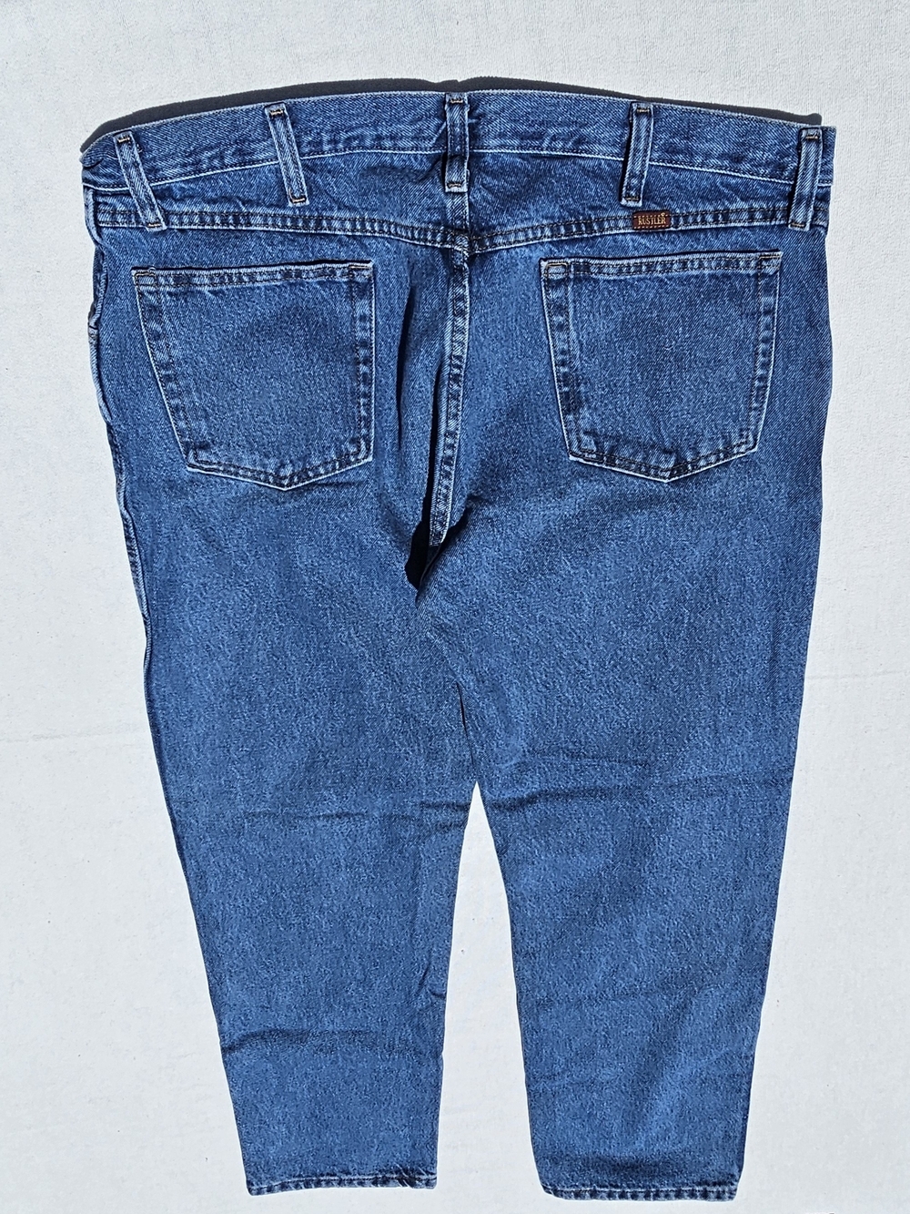 Rustler Classic Straight Leg Jeans in Blue Denim